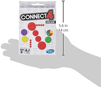 Hasbro Gaming Juego de cartas Connect 4 para niños