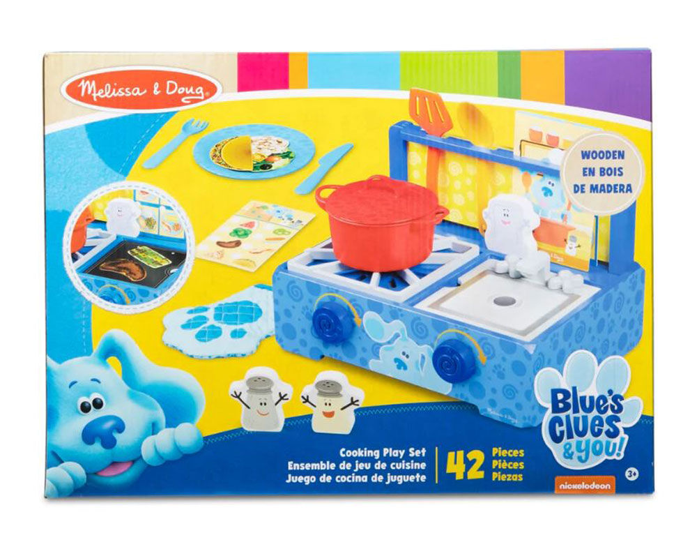 Set Juguete Juego De Cocina De Madera Pistas de Blue Melissa & Doug
