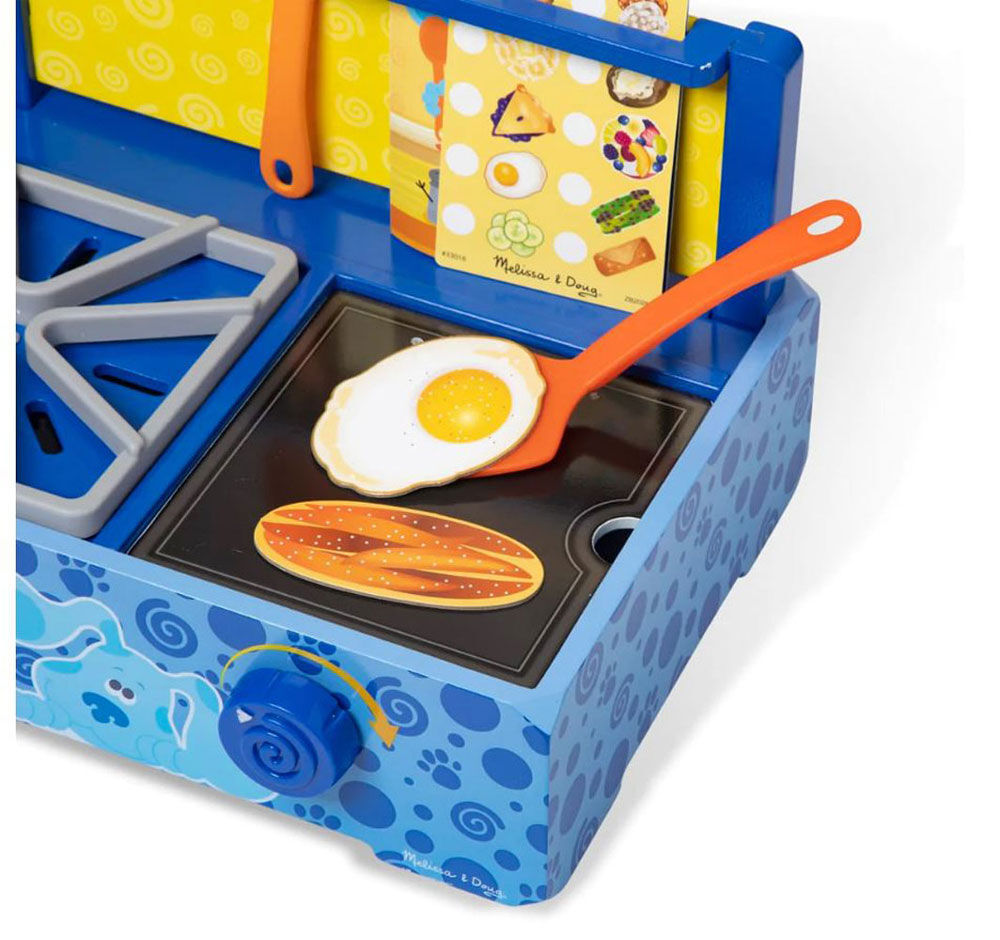 Set Juguete Juego De Cocina De Madera Pistas de Blue Melissa & Doug