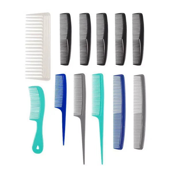 Set 12 Peines Profesionales Peluquería Estilista Barbería