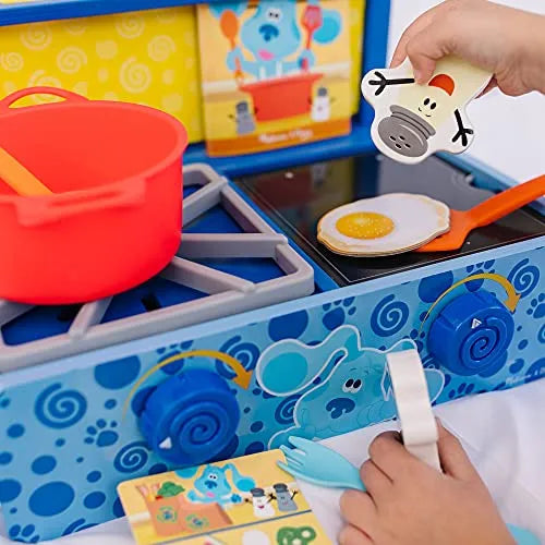 Set Juguete Juego De Cocina De Madera Pistas de Blue Melissa & Doug