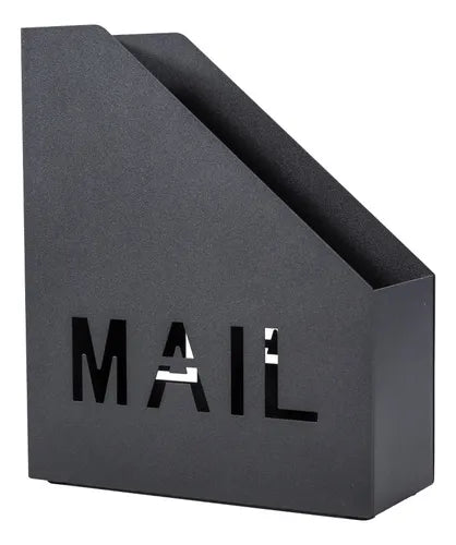 Revistero Archivero Organizador Metal 3pz Negro Escritorio