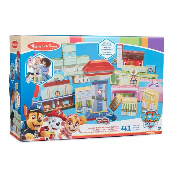 Melissa & Doug Paw Patrol - Bloques De Cartón Jumbo 41 PZ