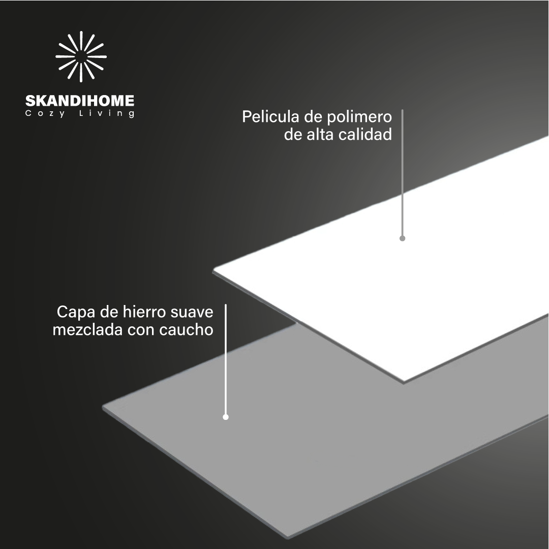 Adhesivo de Pizarra Blanca Removible, Papel de Pizarra Blanca para Pared