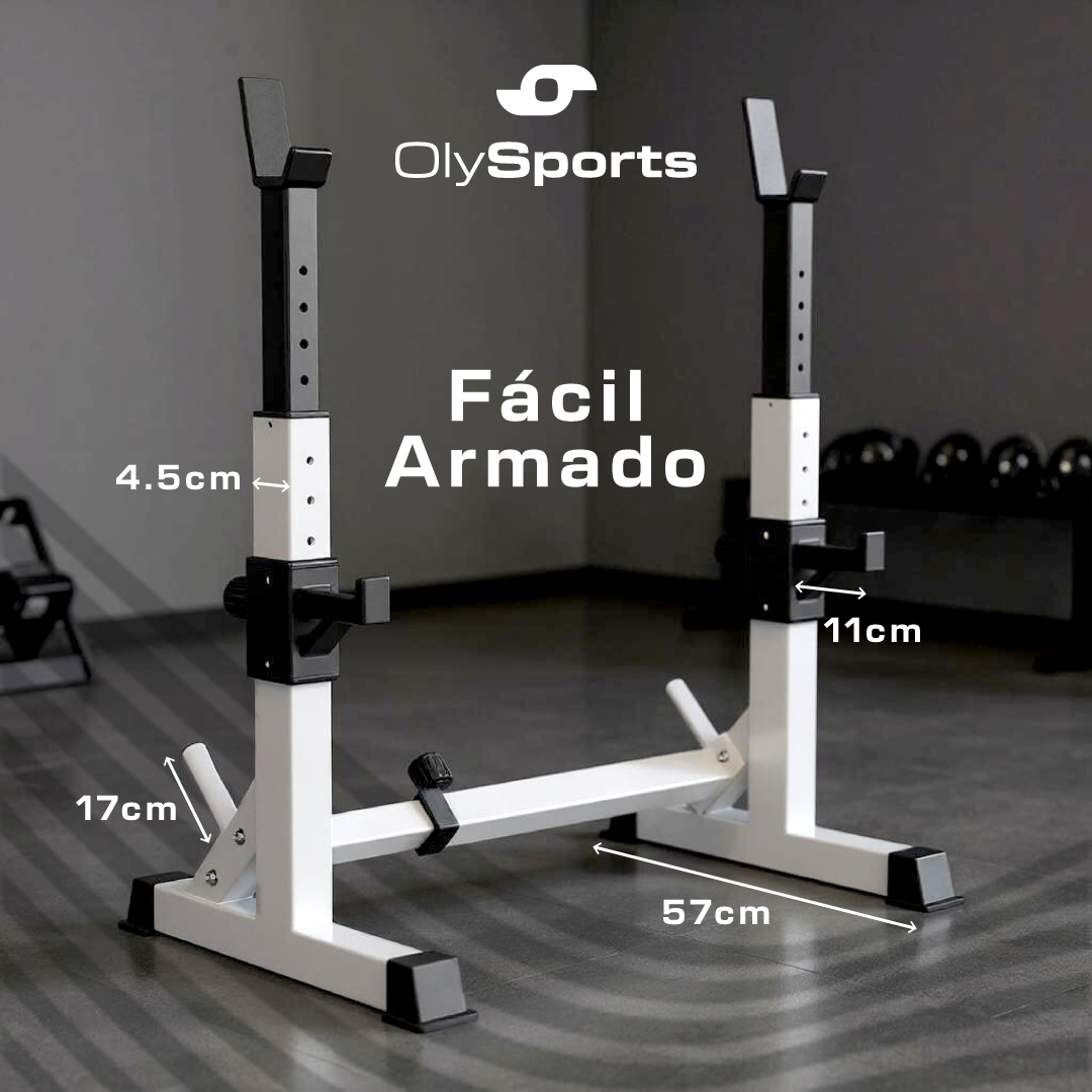 Banco De Pesas Ajustable Banco De Fitness Blanco