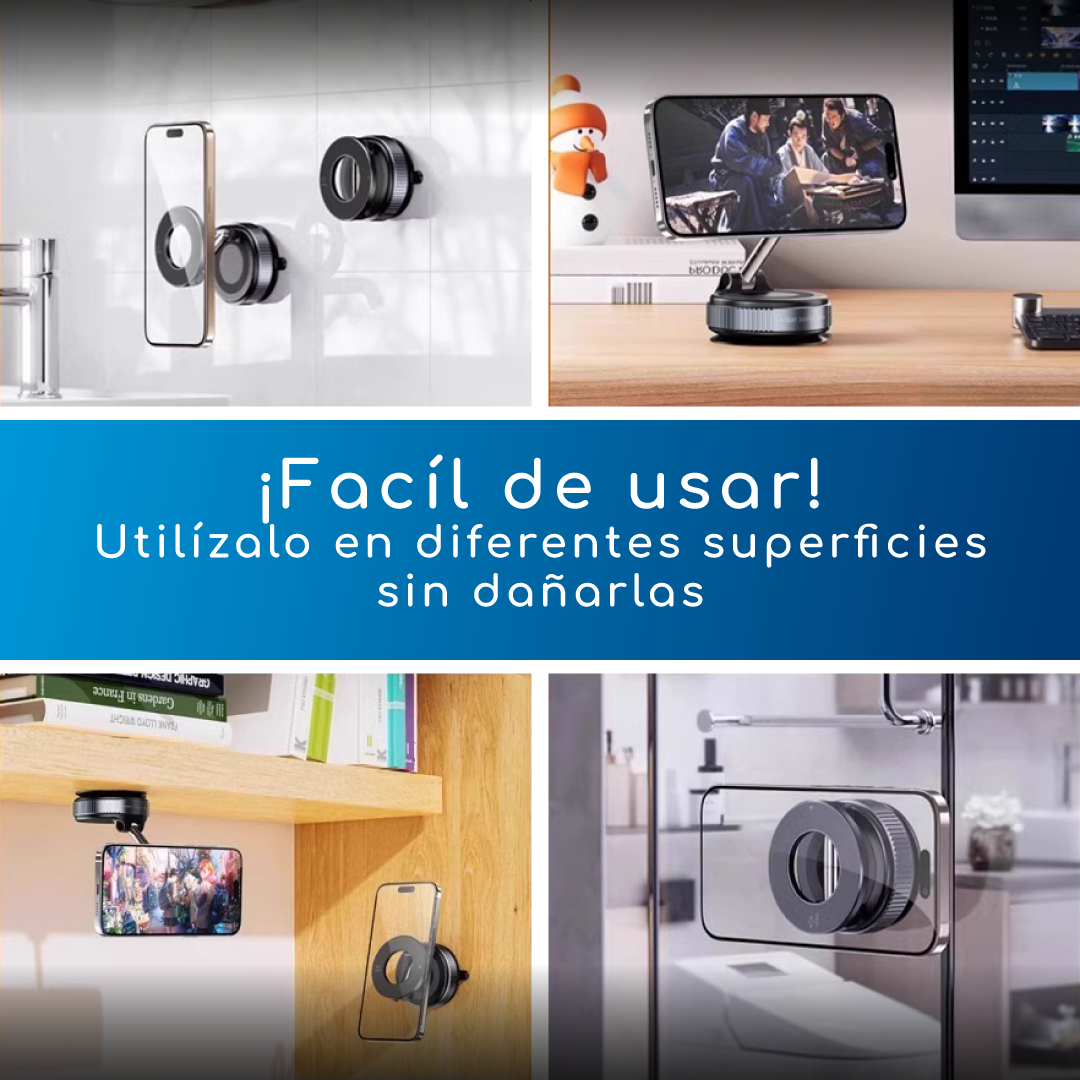 Soporte Magnético Para Teléfono De Succión Al Vacío