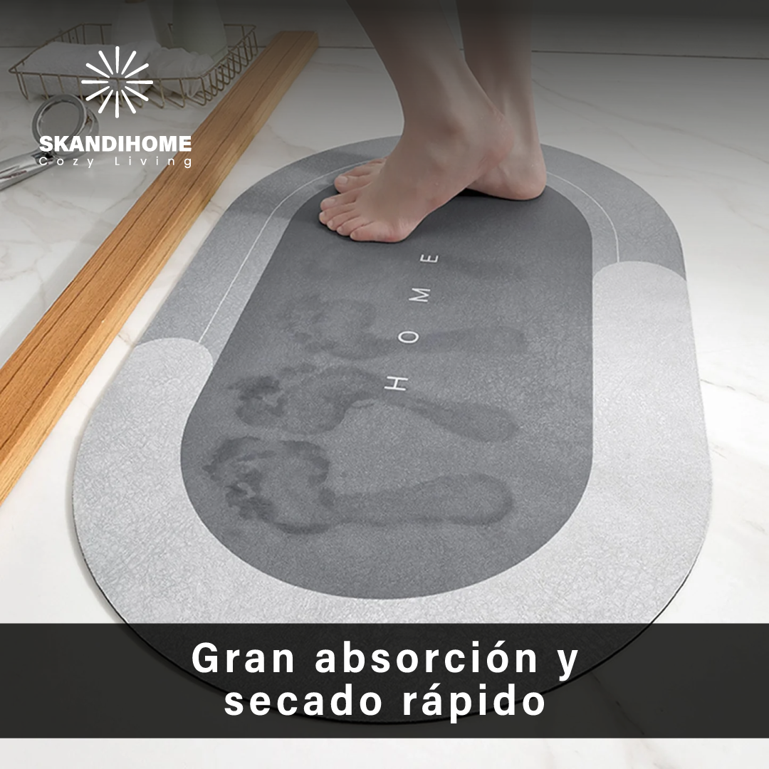 Alfombrilla mágica antideslizante, ovalada, superabsorbentes