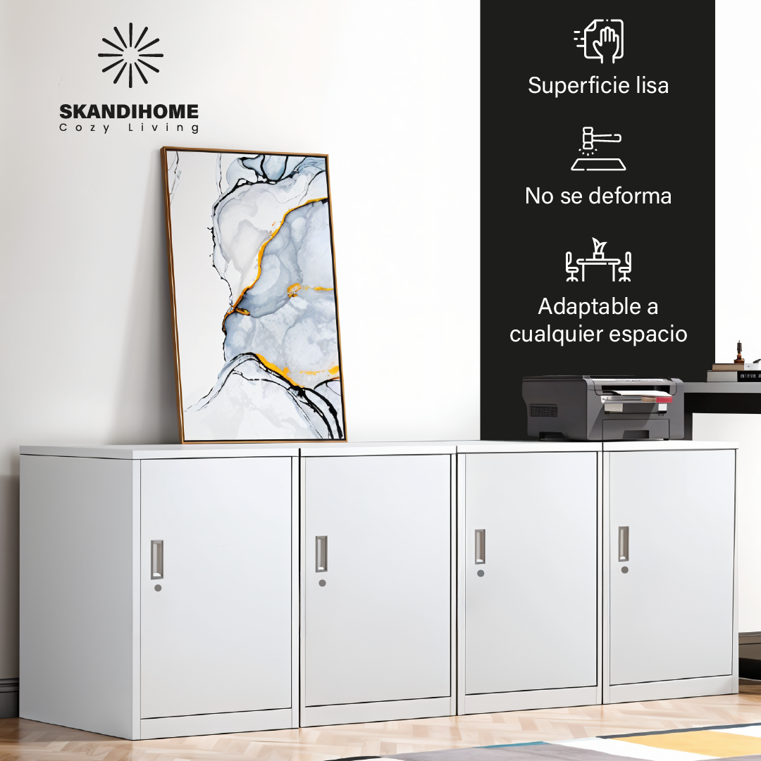 Archivador con cerradura gabinete almacenamiento organizador de archivos