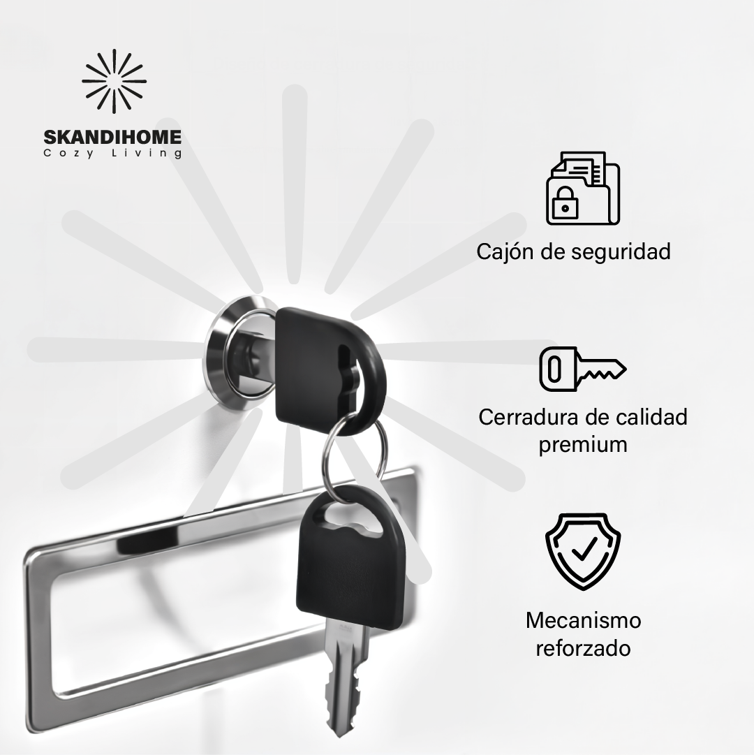 Archivador con cerradura gabinete almacenamiento organizador de archivos