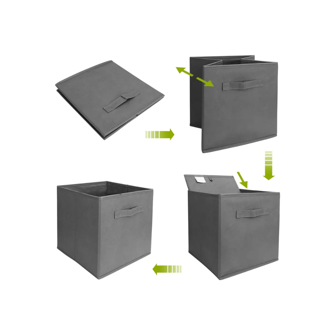 Set de 3 Cajas Organizadora Para Hogar Plegables Beige