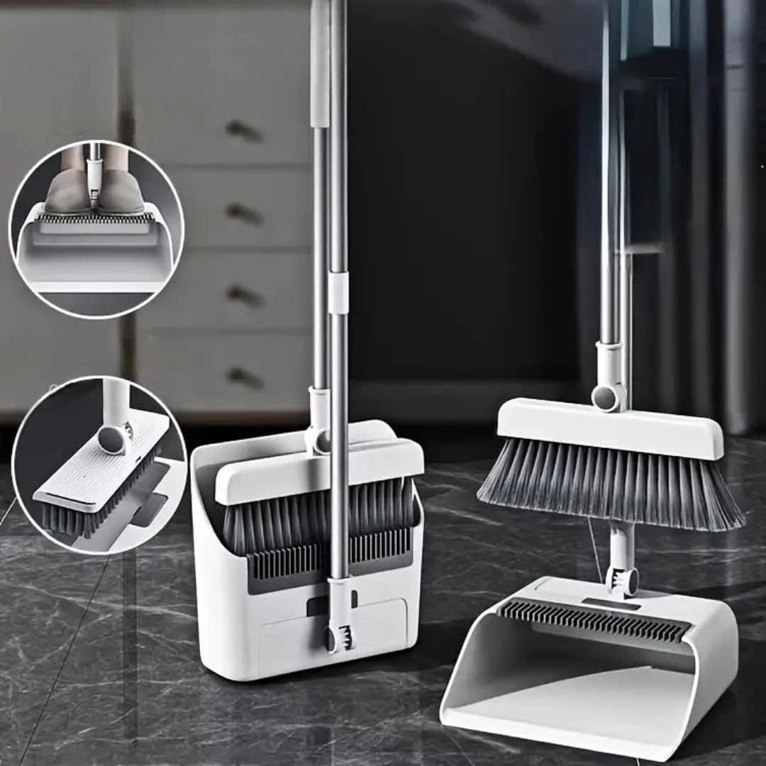 Escoba Y Recogedor plegable 3 en 1 limpieza hogar oficina