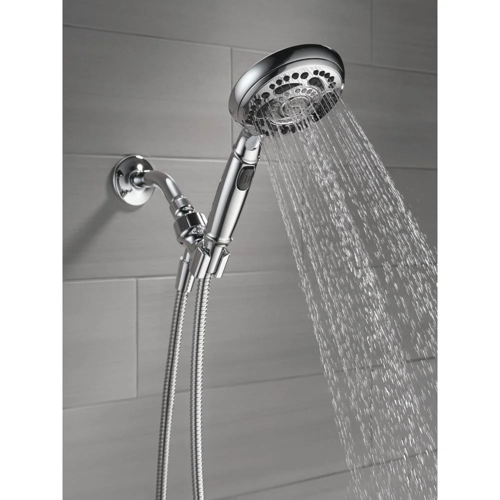 Cabezal Ducha Regadera Para Baño Plateada circular