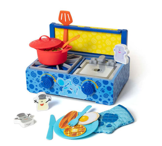 Set Juguete Juego De Cocina De Madera Pistas de Blue Melissa & Doug