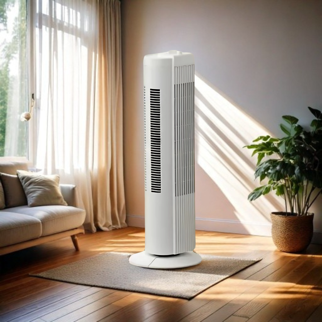 Ventilador De Torre Mainstays 3 Velocidades 71 Cm Alto BLANCO