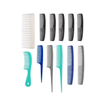 Set 12 Peines Profesionales Peluquería Estilista Barbería
