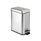 Bote De Basura Pequeño, Moderno, Rectangular Metalico con tapa y pedal