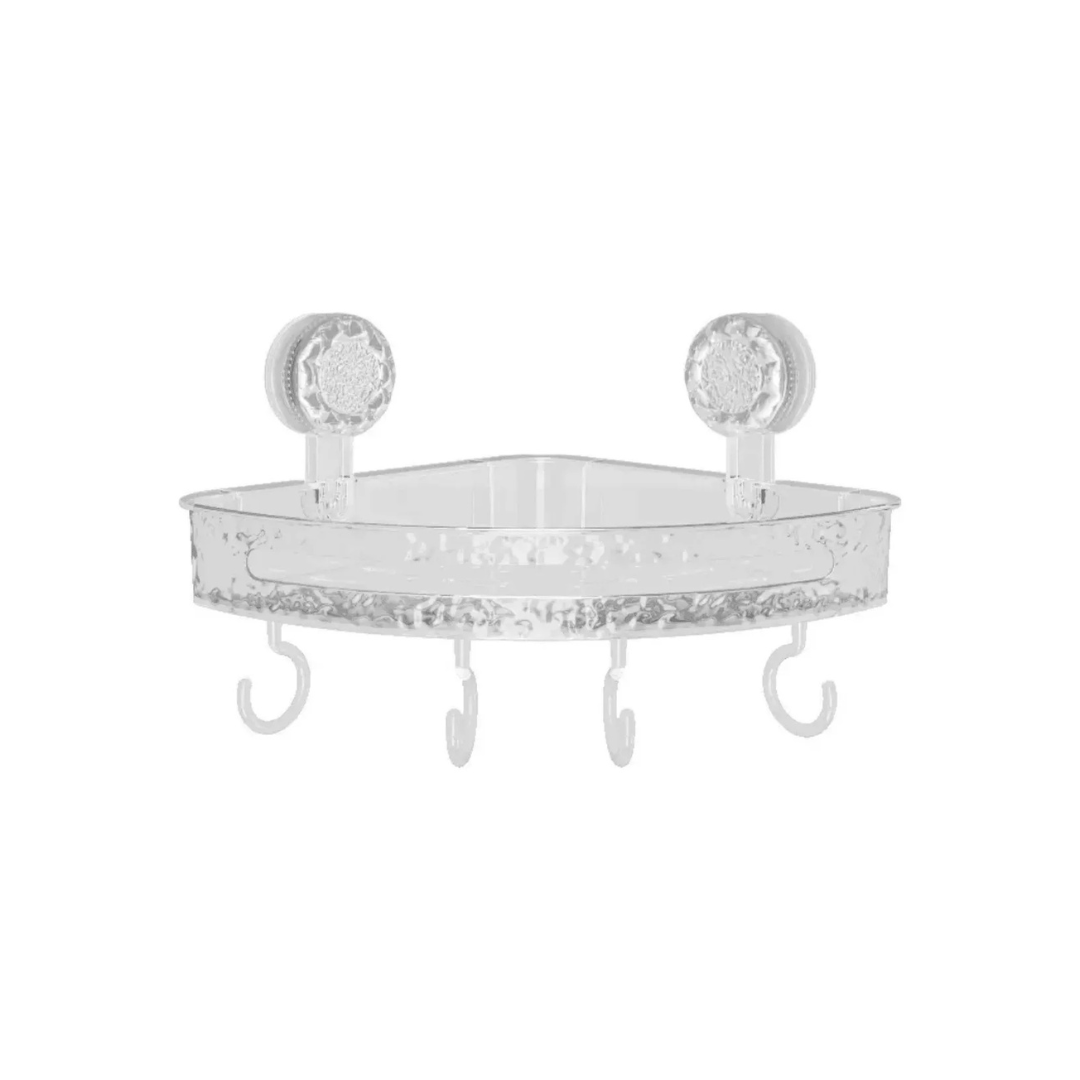 Estante Esquinero de Acrílico Corrugado, Trípode, Baño