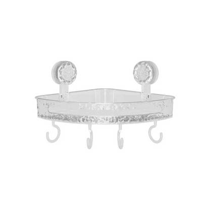 Estante Esquinero de Acrílico Corrugado, Trípode, Baño