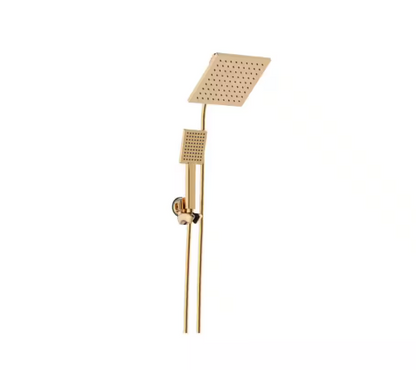 cabezal ducha de mano regadera baño dorado mate