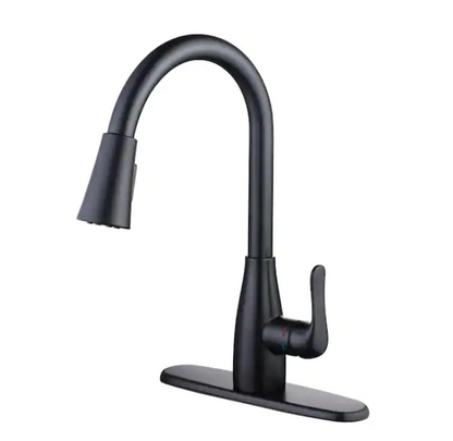 Grifo de cocina extraíble monomando Negro Mate McKenna