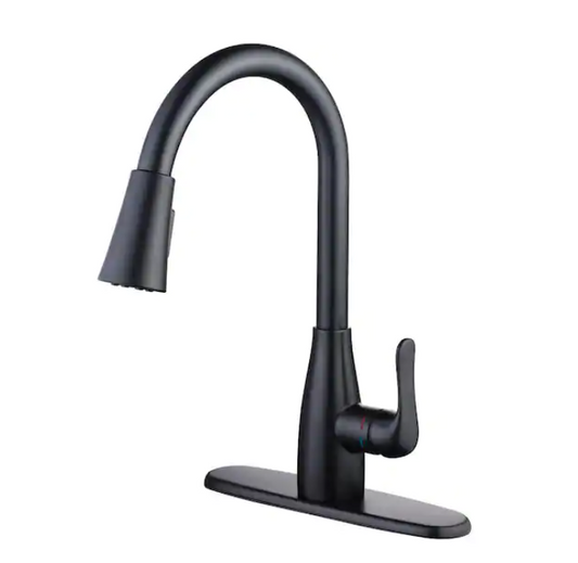Grifo de cocina extraíble monomando Negro Mate McKenna