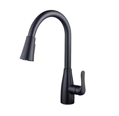 Grifo de cocina extraíble monomando Negro Mate McKenna