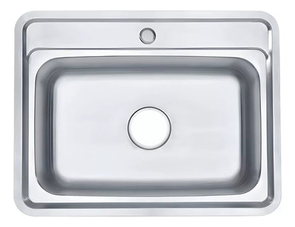 Tarja Fregadero Cocina Cubeta Plateado 62x48x20cm