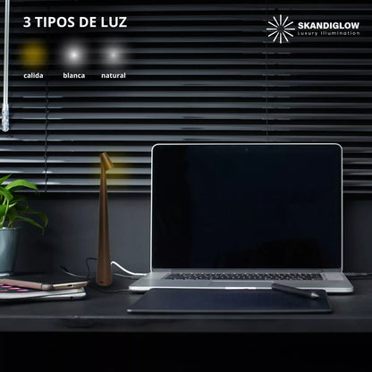 Lampara Inalámbrica Led Touch Recargable Escritorio Café