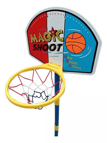 Canasta De Basketball Cancha Set Estructura Niños