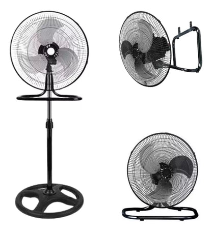 2 Ventiladores 3 En 1 Para Pared Piso Casa Oficina Metálico