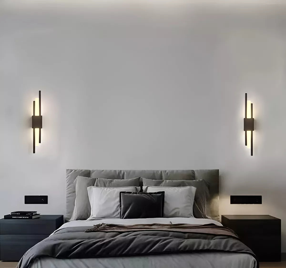 Lámpara Pared Interior Moderna Minimalista Tubo Acrílico