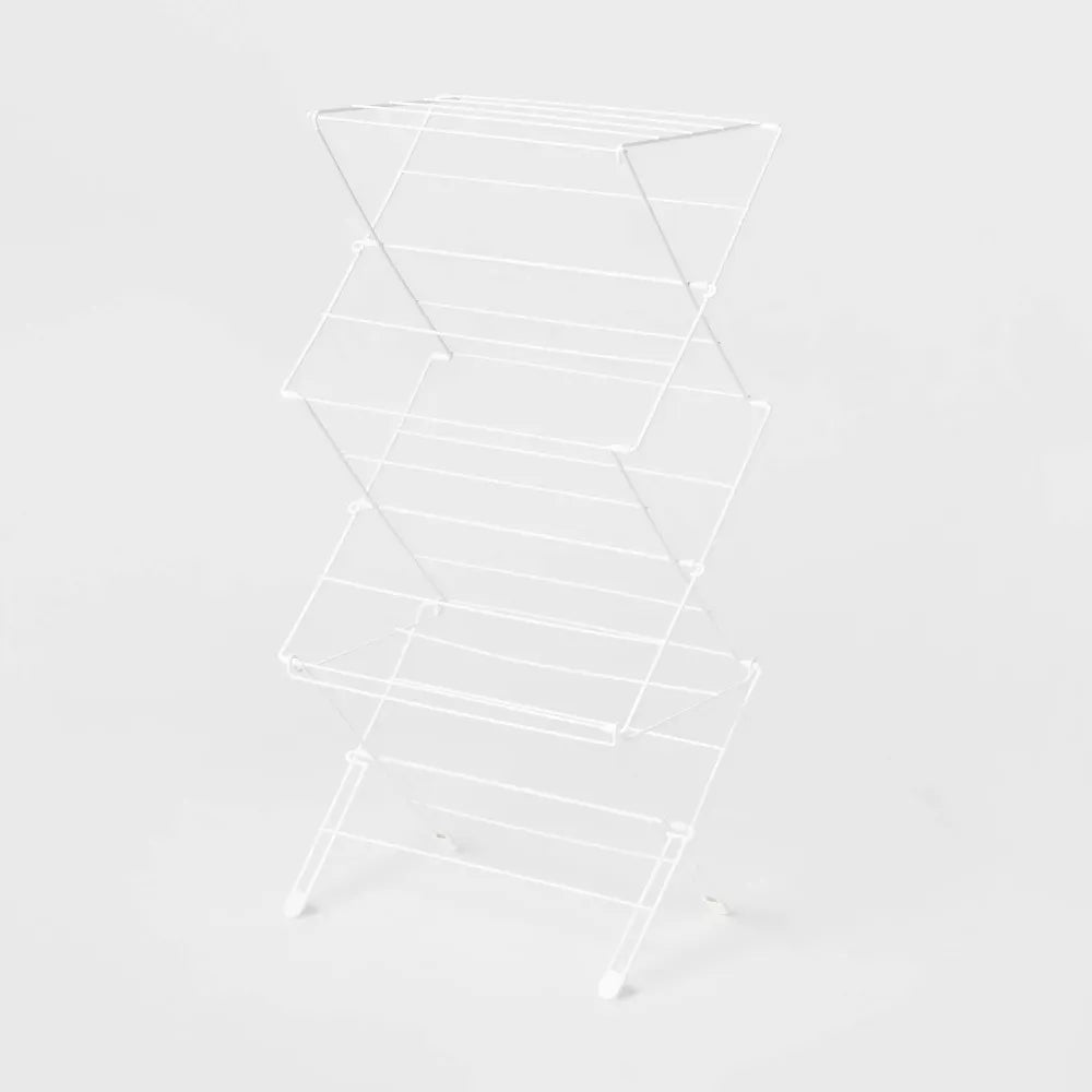 Tendedero Plegable Portatil Retractil Colgar Y Secar Ropa Blanco