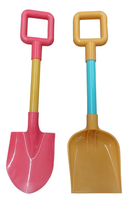 Set Juguetes De Playa Y Arena Cubeta Palitas Moldes 7 Piezas