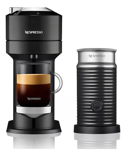 Cafetera Nespresso Vertuo Next + Aeroccino Color Negro