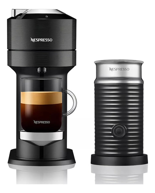 Cafetera Nespresso Vertuo Next + Aeroccino Color Negro