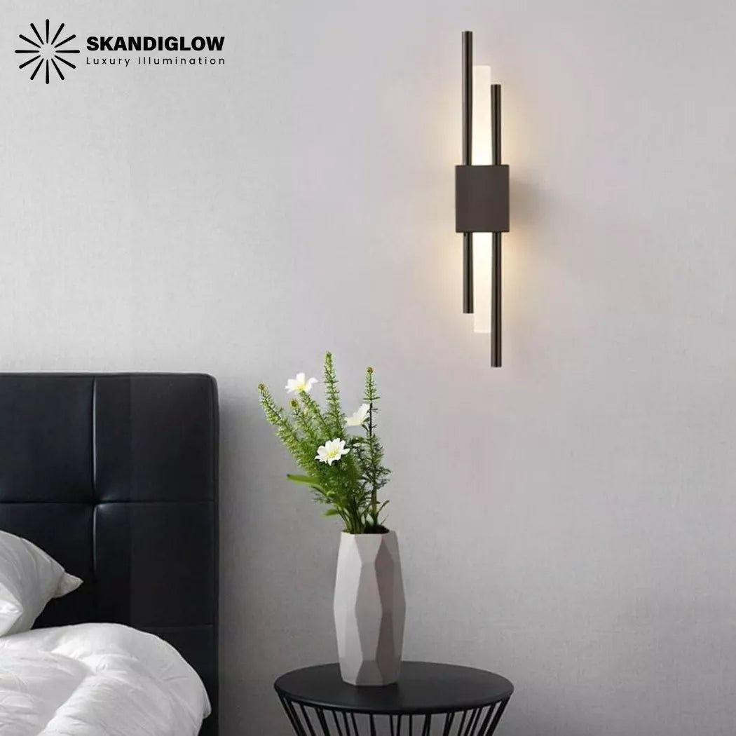 Lámpara Pared Interior Moderna Minimalista Tubo Acrílico