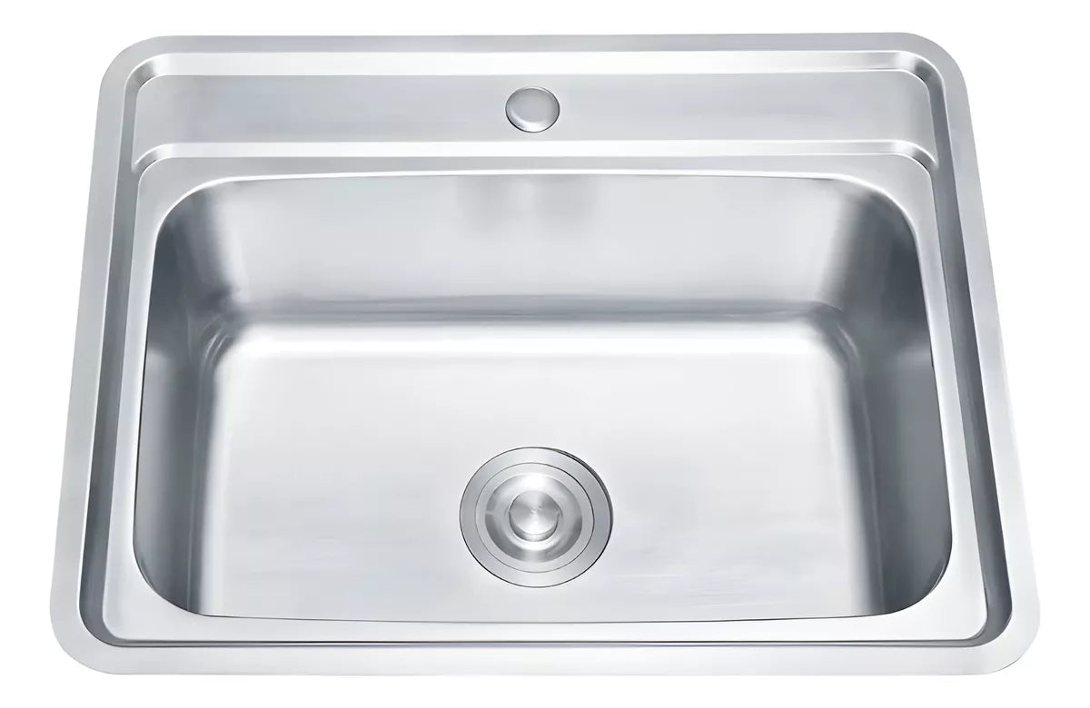Tarja Fregadero Cocina Cubeta Plateado 62x48x20cm