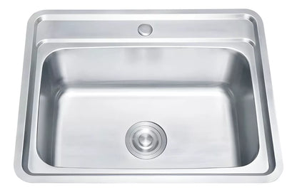 Tarja Fregadero Cocina Cubeta Plateado 62x48x20cm