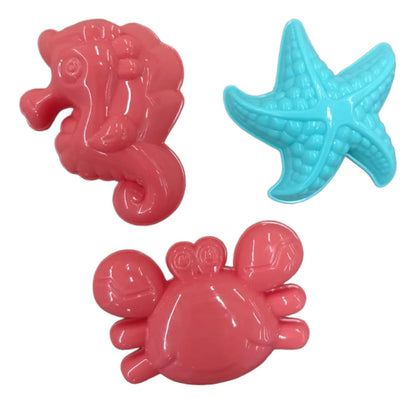 Set Juguetes De Playa Y Arena Palitas Moldes 8 Piezas