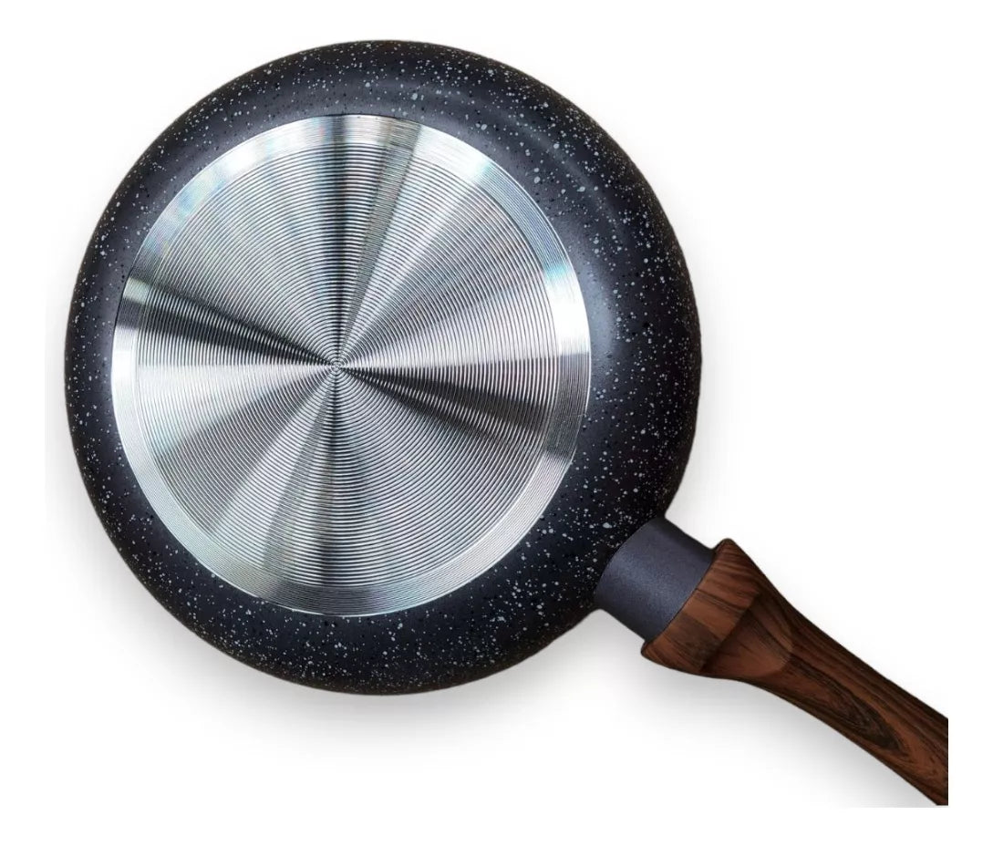 Juego Batería Cocina 5pzas Aluminio Olla Sarten Gris