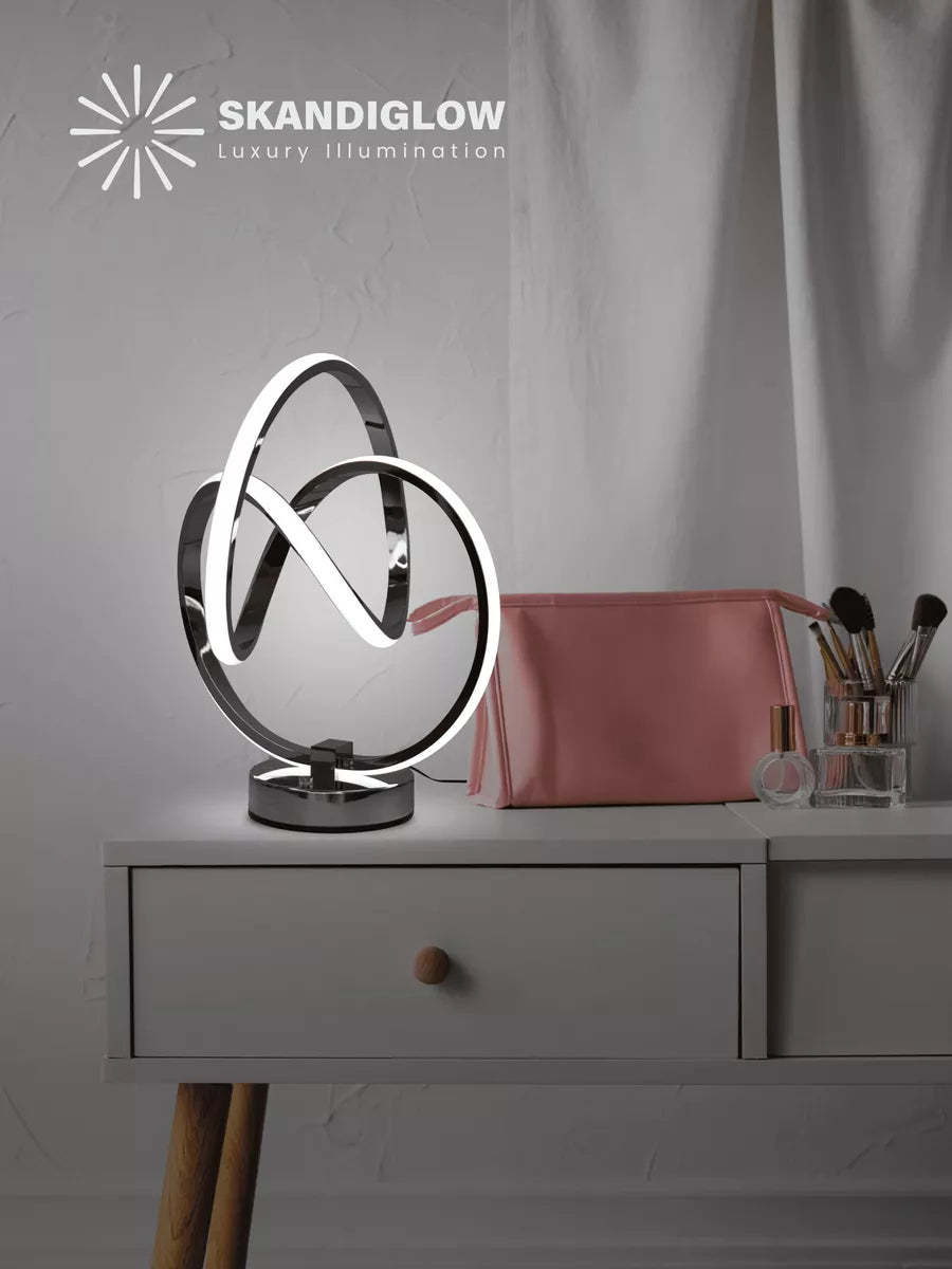 Lámpara Led Moderna Oficina Escritorio Espiral Minimalista