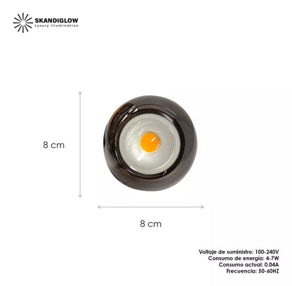 Lampara Colgante Esférica Techo Decorativa Ajustable Chica