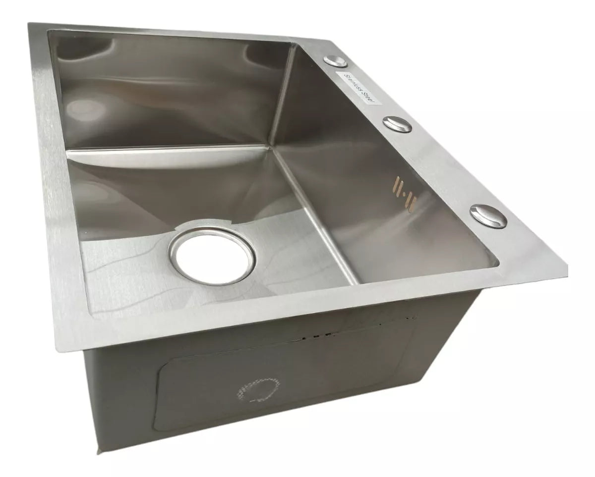 Tarja Fregadero Cocina Cubeta Plateado 45x55x18cm