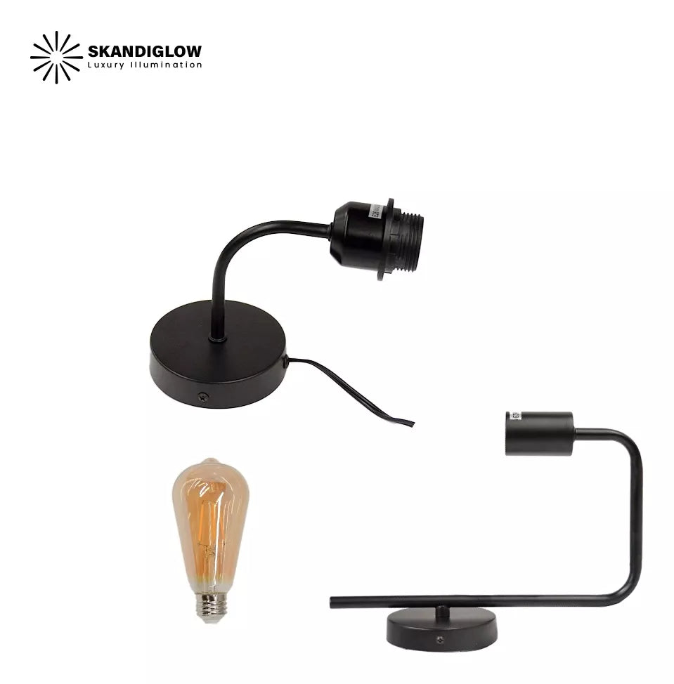 Lampara Pared Industrial Decorativa Foco Incandecente