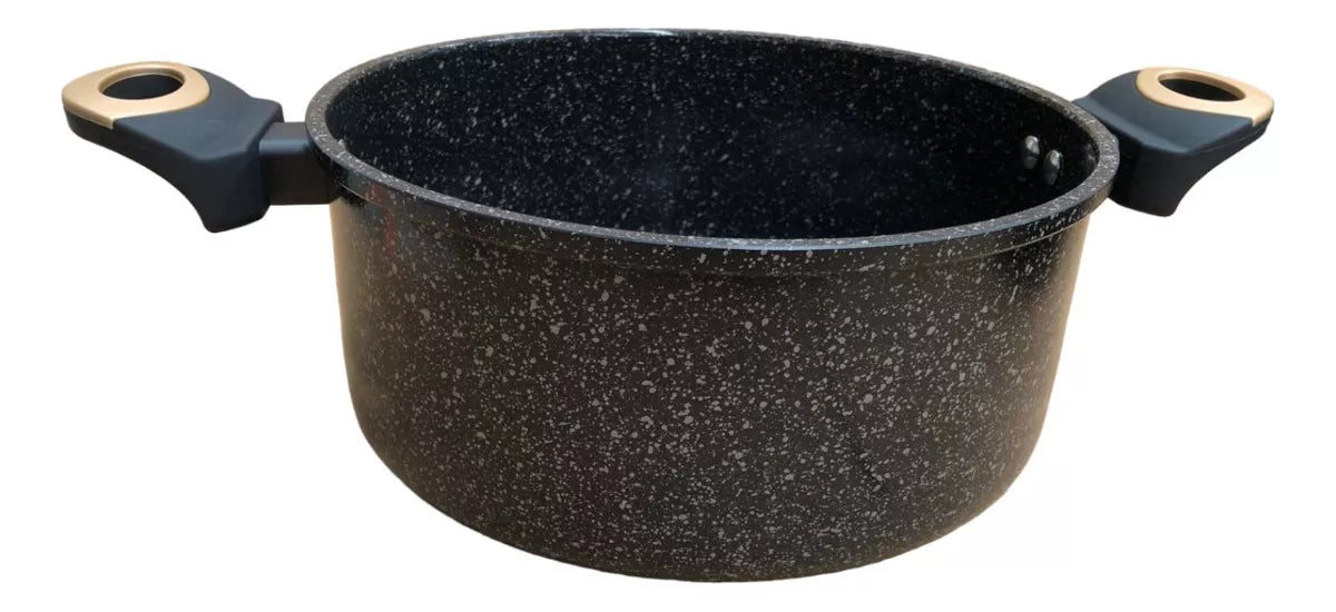 Juego Batería Cocina 5 Pzas Aluminio Olla Sarten Negro