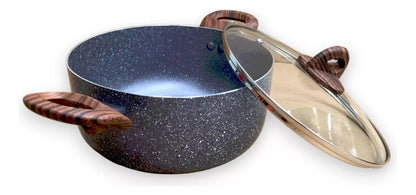 Juego Batería Cocina 5pzas Aluminio Olla Sarten Gris