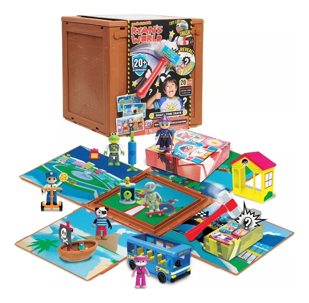 Juguete Para Niño Caja Construccion Ryan's World Smash