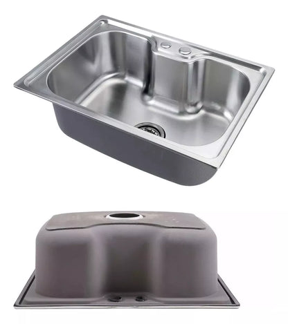 Tarja Fregadero Cocina Cubeta Plateado 50X40X20cm