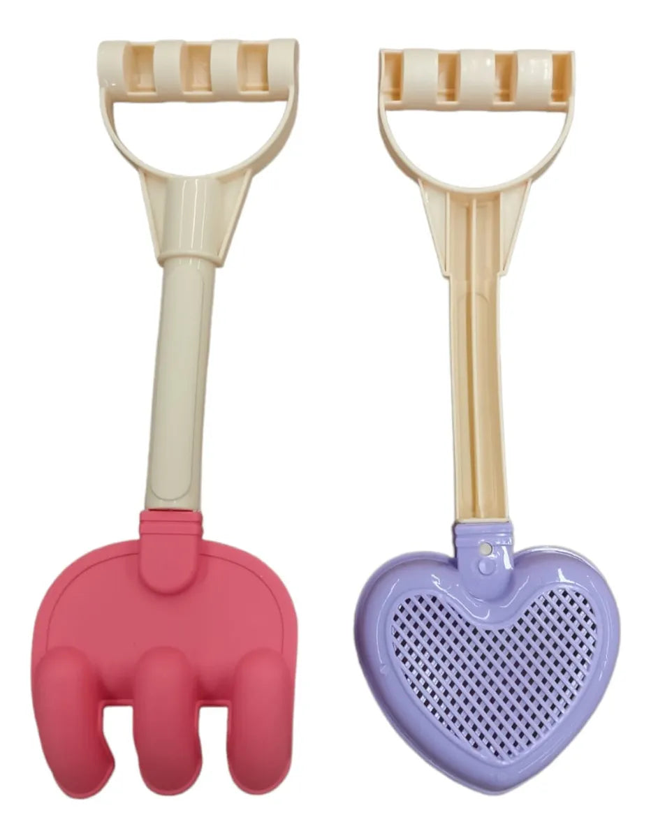 Set Juguetes De Playa Y Arena Palitas Moldes 8 Piezas