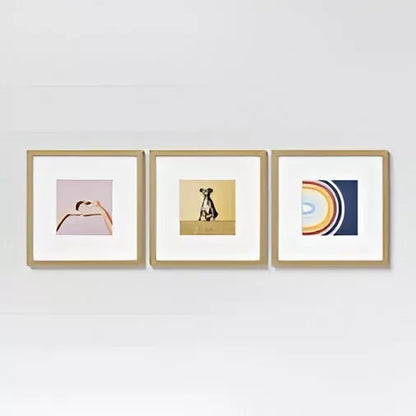 Marcos Fotografias Galería Arte Set 3 Piezas Dorado